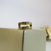 Piercing Fake Vazado com Zircônia Banhado em Ouro 18k