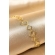 Pulseira com Corrente de Quadrados Banhado em Ouro 18k