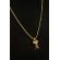 Colar com Pingente Pequeno de Chave Banhado em Ouro 18k