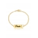Pulseira Personalizada Chapada Com Nome e Desenho Folheado em Ouro 18k Personagem Hello Kitty