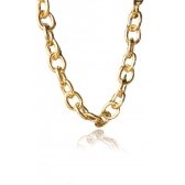 Pulseira Com Elo Oval Médio Banhados em Ouro 18k