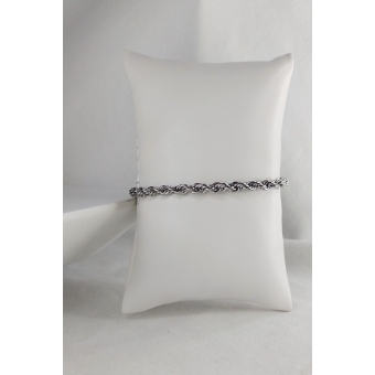 Pulseira trançado trabalhada em Aço inoxidável MASCULINA