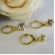 Trio Argolinha Estrelinha de Zircônia Banhado em Ouro 18k