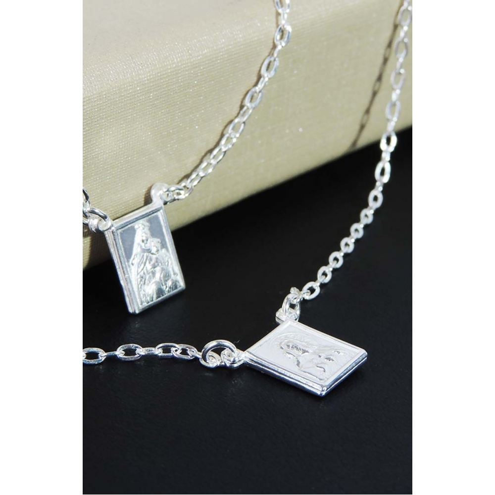 Colar Escapulário em Prata 925