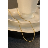 Corrente Veneziana 45cm Banhado em Ouro 18k