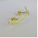 Brinco Ear Cuff Estrelas Pequenas Banhado em Ouro 18k