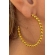 Brinco Argola Grande de Bolinha Dourada Banhado em Ouro 18k
