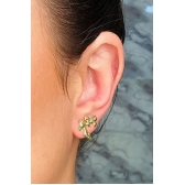 Duo de Sapatinho e Laço Banhado em Ouro 18k