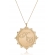 Colar Personalizado Mandala Chapado com Iniciais Folheado em Ouro 18K