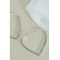 Brinco Argola de Coração Banhado em Ródio Branco