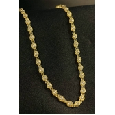 Choker com Corrente de Mini Pérolas Banhado em Ouro 18k