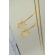 Brinco de Fio Com Estrela Banhado em Ouro 18k