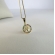 Colar Com Pingente De Circulo Da Árvore Da Vida Com Zircônia Colorida Banhado em Ouro 18k