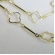Colar com Corrente Detalhada com Flor Vazada Banhado em Ouro 18k