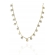 Colar com Corrente com Mini Flores Banhado em Ouro 18k