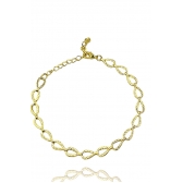 Pulseira Corrente De Gota Banhado em Ouro 18k