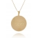 Colar Personalizado Circular Chapado com Nome Folheado em Ouro 18K
