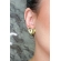 Brinco Coração Oval Banhado em Ouro 18k
