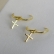 Brinco Argolinha com Cruz Banhado em Ouro 18k