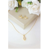 Conjunto de Folha com Zircônia com Filete