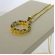 Colar Pingente Circulo de Zircônia Colorida Banhado em Ouro 18k