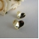 Brinco Coração Oval Banhado em Ouro 18k