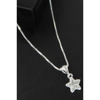 Colar Pingente Estrela Delicada em Prata 925