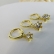 Trio Argolinha Estrelinha de Zircônia Banhado em Ouro 18k
