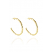 Brinco Argola Média Banhado em Ouro 18k