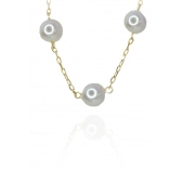 Pulseira de Pérolas Grandes Banhado em Ouro 18k