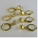 Trio Argolinha Estrelinha de Zircônia Banhado em Ouro 18k