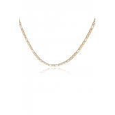 Colar Corrente com Elos Sequenciados Banhado em Ouro 18k MASCULINO
