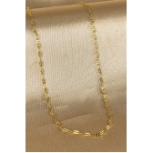 Colar Cumprido com Mini Elos Banhado em Ouro 18k