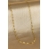 Colar Cumprido com Mini Elos Banhado em Ouro 18k