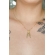 Colar Nossa Senhora Com Zircônias Azuis Banhado em Ouro 18k