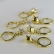 Trio Argolinha Estrelinha de Zircônia Banhado em Ouro 18k
