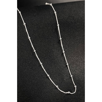 Choker com Bolinhas em Prata 925