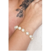 Pulseira Corrente de Pérolas Banhado em Ouro 18k