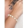 Pulseira Corrente de Pérolas Banhado em Ouro 18k