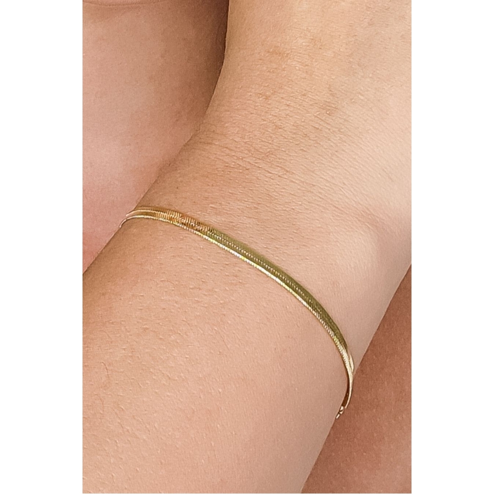 Pulseira Fita Banhado em Ouro 18k