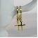 Brinco Argolinha com Cruz Banhado em Ouro 18k