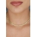 Choker com Corrente de Mini Pérolas Banhado em Ouro 18k