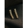 Brinco Pequeno Fio Com Cinco Zircônia Banhado em Ouro 18k