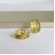 Brinco Argolinha Com Micro Zircônias Coloridas Banhado em Ouro 18k