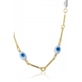 Pulseira com Olho Grego Banhado em Ouro 18k