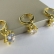 Trio Argolinha Estrelinha de Zircônia Banhado em Ouro 18k
