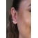 Brinco Ear Cuff Mini Corações Vazados Banhado em Ouro 18k