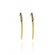 Brinco Fio Grosso Trabalhado Banhado em Ouro 18k