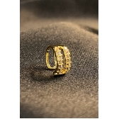 Piercing Fake Vazado com Zircônia Banhado em Ouro 18k