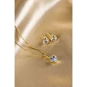 Conjunto Coração de Zircônia